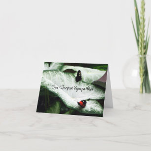Sympati - svart Butterfles - Caladium Kort