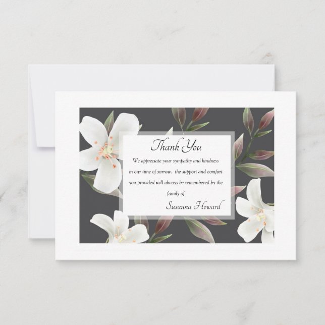 Sympati Tack Blommigt (Framsida)