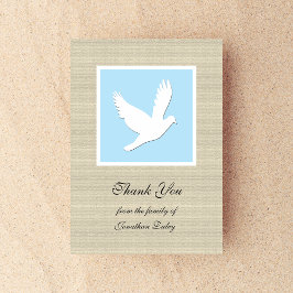 Sympati Tack Flat Card - Dove Kort