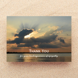 Sympati Tack Flat Card - Solnedgång Kort