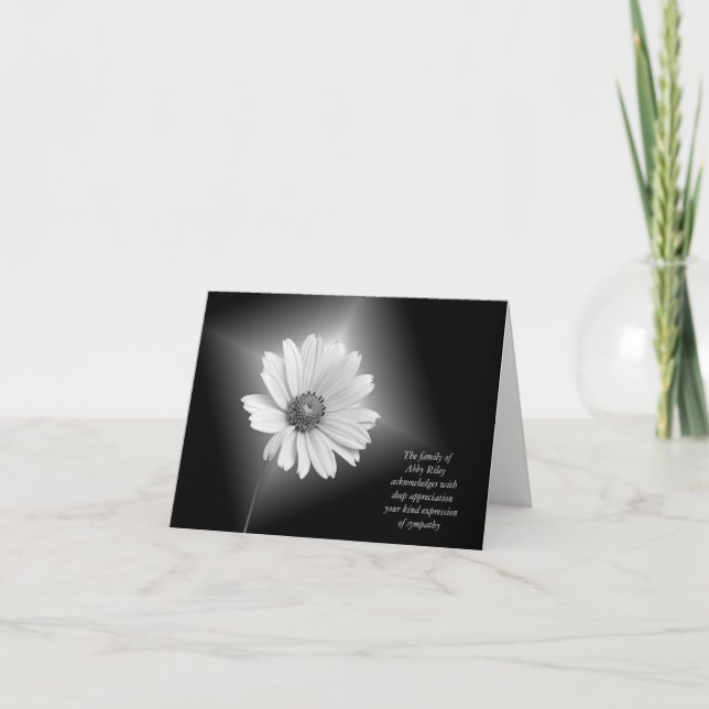 Sympati Tack från familjen (Framsida)