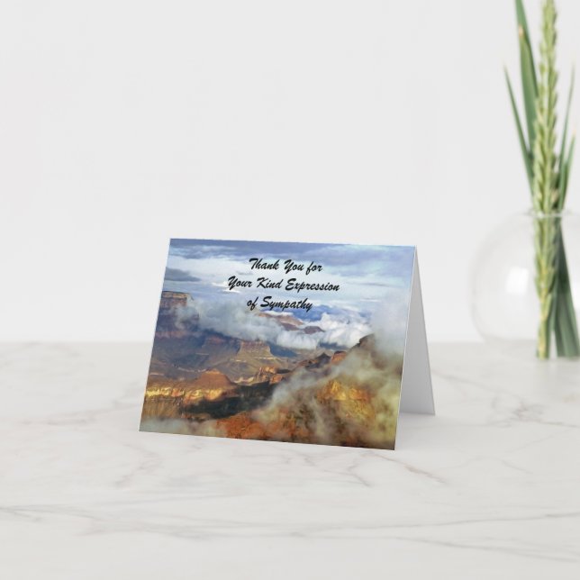 Sympati Tack, Grand Canyon Clouds Note Tack Kort (Framsida)