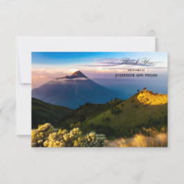 Sympati Tack Memorial Mountain Photography Kort