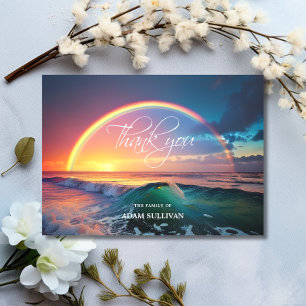 Sympati TACK Memorial Rainbow Ocean Vatten Kort