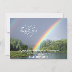 Sympati TACK Memorial Rainbow Träd Nature Kort