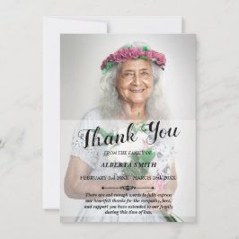 Sympati - tackkort inbjudningar