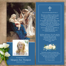 Sympati välsignad Mary Funeral, tackkort