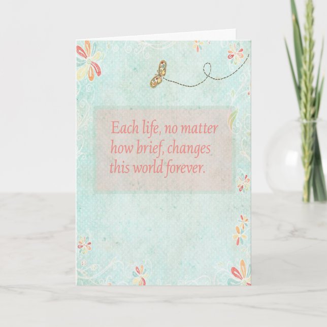 Sympatier med Butterflies Card Kort (Framsida)