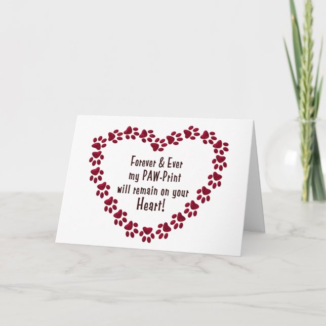 SYMPATIKORT FÖR FÖRLUST AV HUSDJURET - KORT (Framsida)