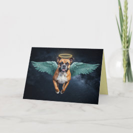Sympatikort med boxerhundängel kort
