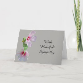 Sympatikort med ömtåliga blommor kort