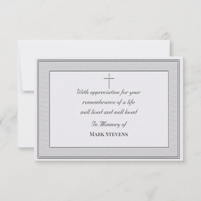 Sympatisk Tacksamhet Enkel Kort (Texturerad) (Framsida)