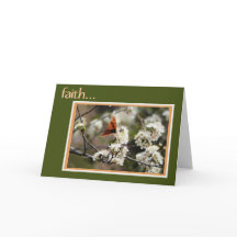 Sympatiskort: Butterfly w verse on Faith Card