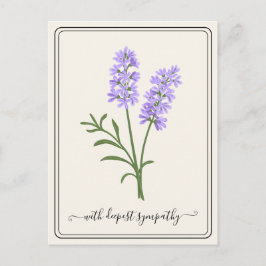 Sympatiskort för anpassade med handritad blomma vykort