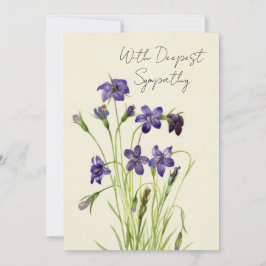 Sympatiskort för Blommigt av vintage-vittnen Kort