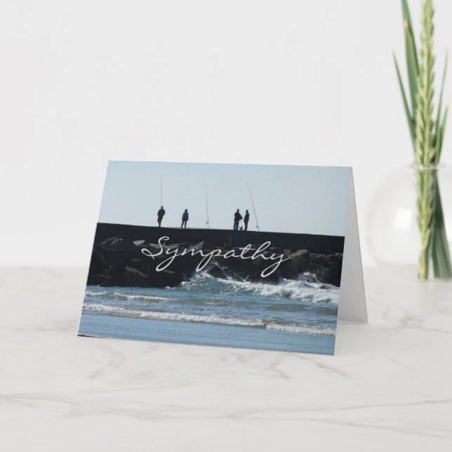 Sympatiskort för en vän som älskade att fiska kort (Framsida)