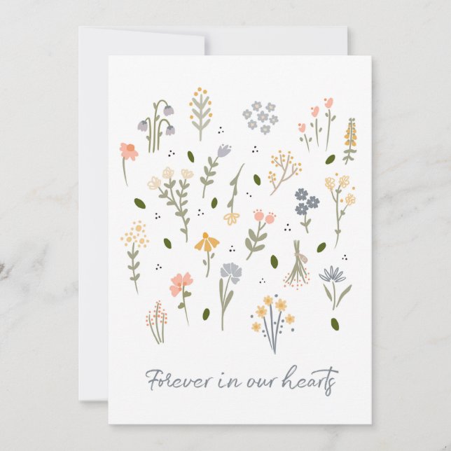 Sympatiskort för evigt i våra hjärtstillestånd och julkort (Framsida)