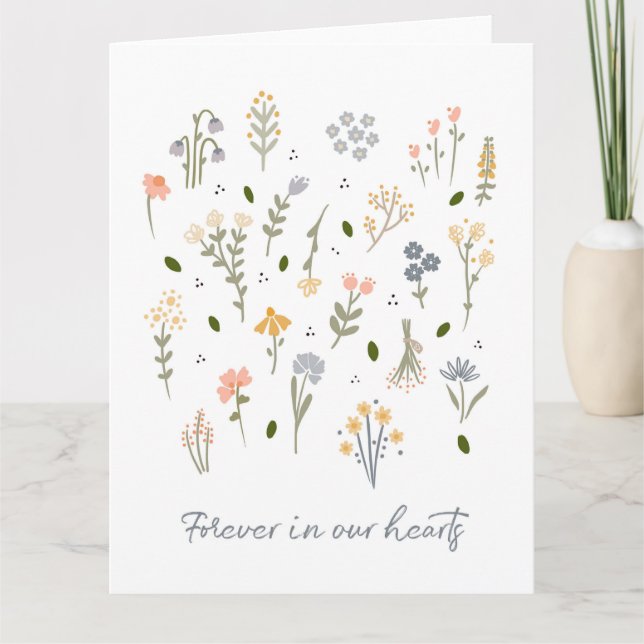 Sympatiskort för evigt i våra hjärtstillestånd och kort (Framsida)