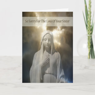 Sympatiskort för förlorad syster kort