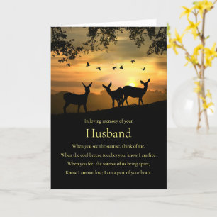 Sympatiskort för förlust av Make Andlig Dikt Kort