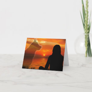 Sympatiskort för hund med Dikt Kort