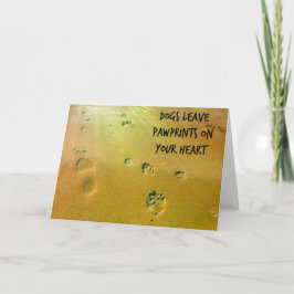 Sympatiskort för Hund Passing Tack Kort