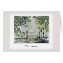 Sympatiskort med en omtänksam versa hälsningskort