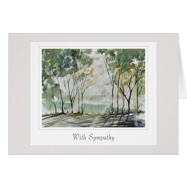 Sympatiskort med en omtänksam versa hälsningskort (Framsidan Horizontal)