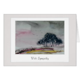 Sympatiskort med en omtänksam versa hälsningskort