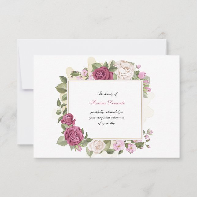 Sympatkort för ärliga Tack (Framsida)