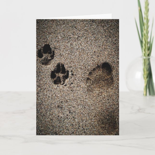 Sympatkort för att förlora en älskad hund kort (Framsida)