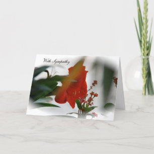 Sympatkort för blommigt kort