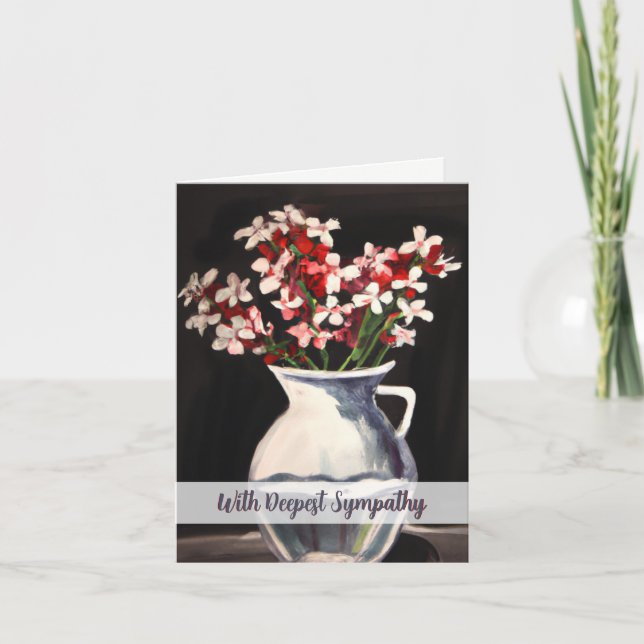 Sympatkort för blommigt kort (Framsida)