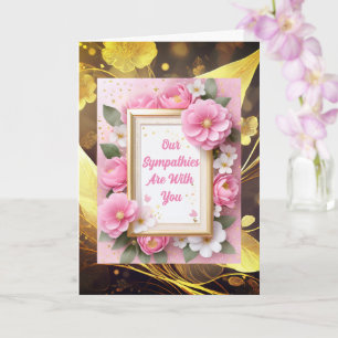Sympatkort för elegantens Blommigt Kort