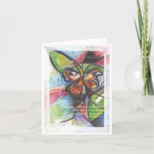 Sympatkort för fjäril Art Kort