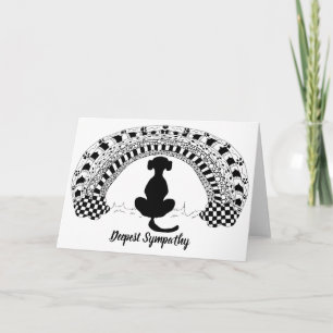 Sympatkort för förlust av sällskapsdjur kort
