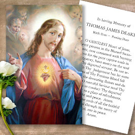 Sympatkort för Helig Heart Prayer Visitkort