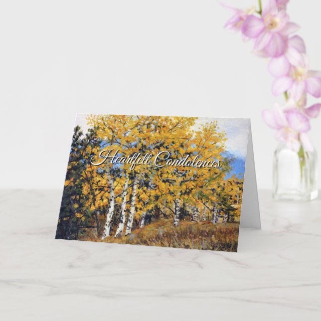 Sympatkort för medkänsla med djupt kända kondolean kort (Orkide)