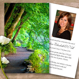 Sympatkort för påfyllnad av begravningskog visitkort