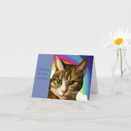 Sympatkort för tabby katt-sällskapsdjur kort