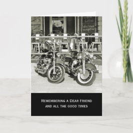 Sympatkort för tvåVintagars motorcyklar Kort