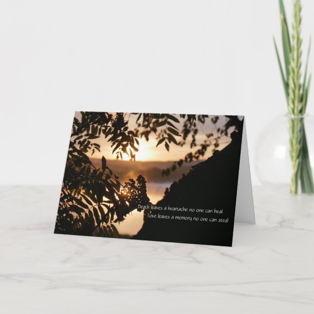 Sympatkort - irländsk välsignelse kort (Framsida)