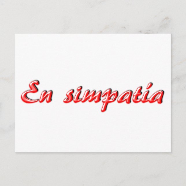 Sympatkort Vykort (Framsida)