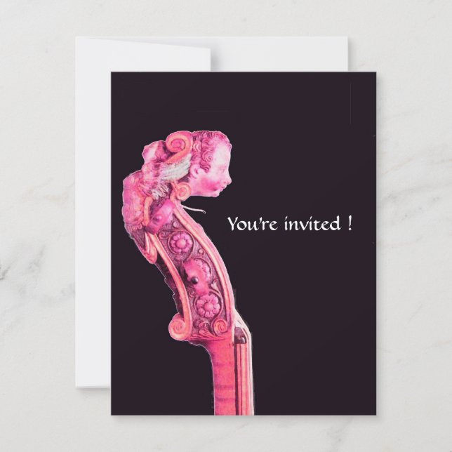 SYMPHONIA  / KAMMUSIK ,Fuchsia Inbjudningar (Framsida)