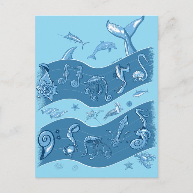 Symphony av Ocean Vykort (Framsida)