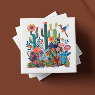 Symphony för Blommigten Desert Blooms Kakelplatta