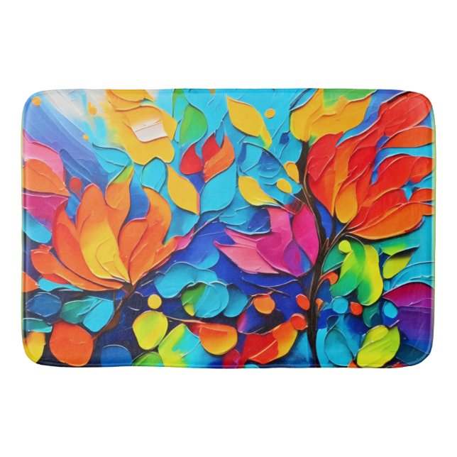 Symphony för brant Blommigt Badrumsmatta (Framsidan)