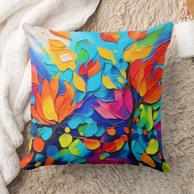 Symphony för brant Blommigt Kudde (Filt)