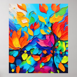 Symphony för brant Blommigt Poster