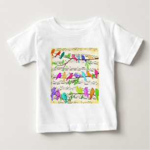 Symphony för färgstarka musikalska fåglar - Vår Så T Shirt